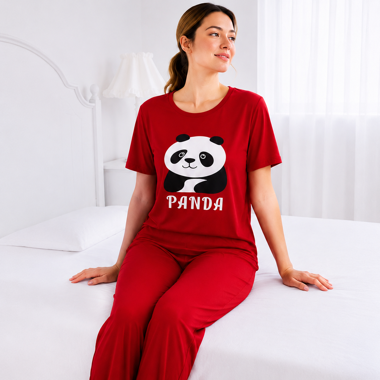 Panda Printed Night Suit