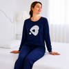 Puzzle Heart Printed Night Suit