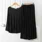 Black Plain Palazo Night Suit