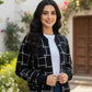 Black Liner Zipper Jacket