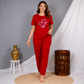 Butter Fly Printed Night Suit
