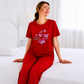 Butter Fly Printed Night Suit
