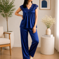 2 Piece Silk Froq Style Night Suit – Soft & Comfortable Summer Wear