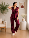 2 Piece Silk Froq Style Night Suit – Soft & Comfortable Summer Wear