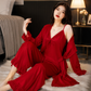 3 Piece Silk Full Style Nightwear  Set