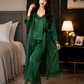 3 Piece Silk Full Style Nightwear Set