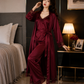 3 Piece Silk Full Style Nightwear Set