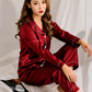 2 Piece Silk Button Style Night Suit – Soft Summer Sleepwear