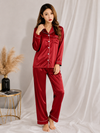 2 Piece Silk Button Style Night Suit – Soft Summer Sleepwear