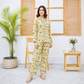 Imported Linen Bubble Yellow 2-Piece Linen PJ Set