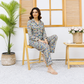 Imported Linen Bubble Grey 2-Piece Linen PJ Sets