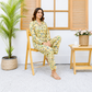 Imported Linen Bubble Yellow 2-Piece Linen PJ Set