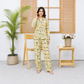 Imported Linen Bubble Yellow 2-Piece Linen PJ Set