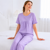 Dot Printed Style Night Suit-Light Purple