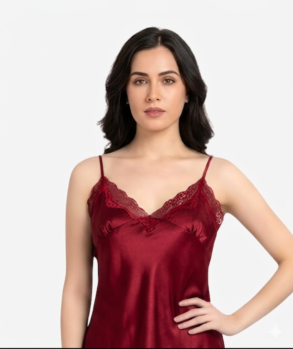 4 Piece Silk Nightwear Set