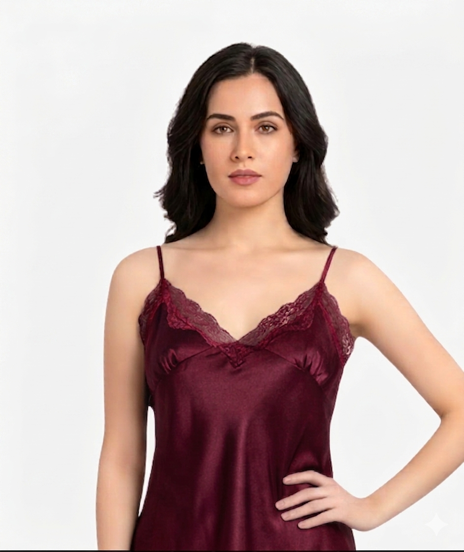 4 Piece Silk Nightwear Set