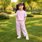 Light Leaf Printed Kids Night Suit