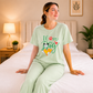 Love Heart Printed Night Suit