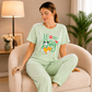 Love Heart Printed Night Suit