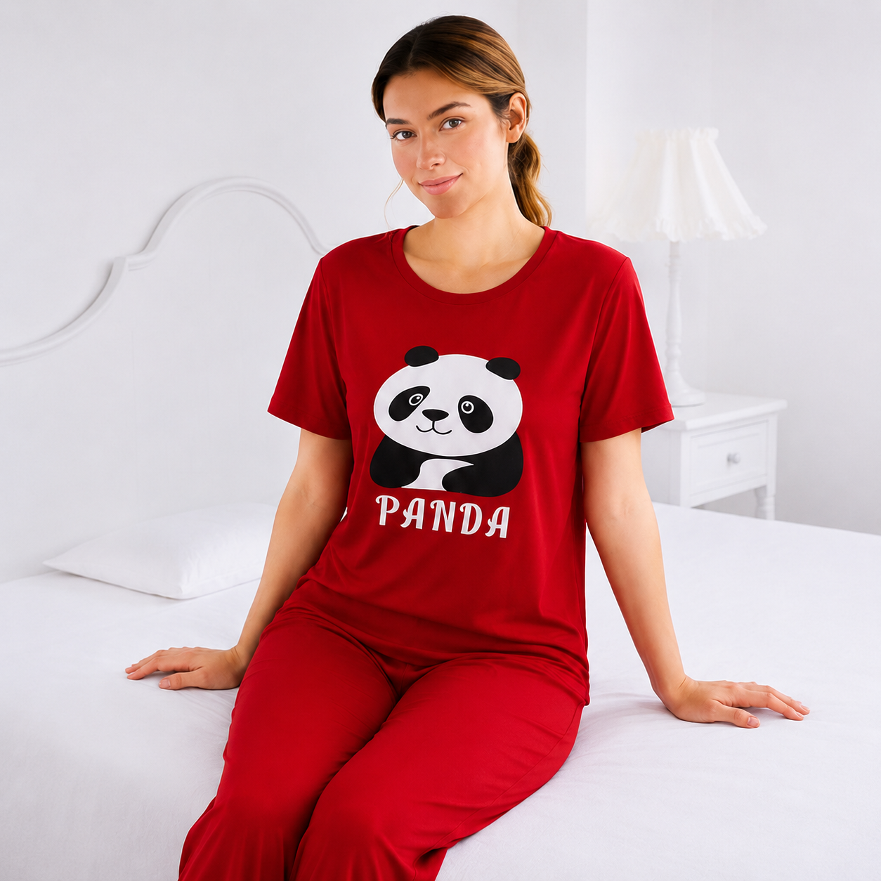 Panda Printed Night Suit