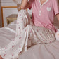 Pink Charming Heart Printed Night Suit