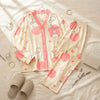 Pink Little Element V-Neck Button Printed Night Suit