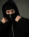 Balaclava Ninja Zipper Hoodie Jacket